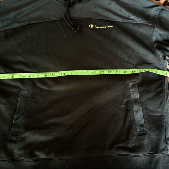 Champion Black Velour Hoodie - Picture 9 of 12